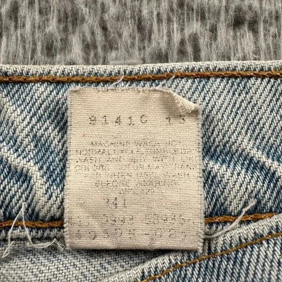 Levis 505 Jeans Mens‎ 28 x 30 Orange Tab Paint Splatter Distressed Vintage 90's